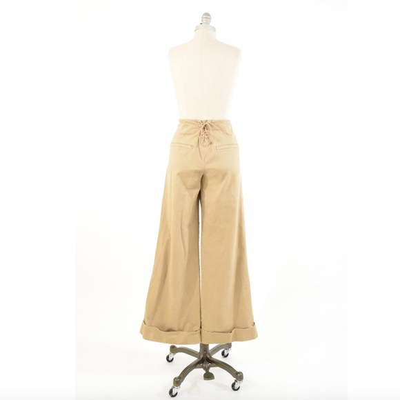 ❌SOLD❌Cartonnier Wide-Leg Lace Up Chinos - Picture 5 of 7
